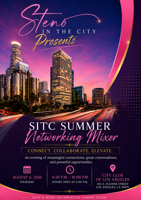 Steno In The City: Summer Networking Mixer